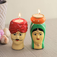 CraftVatika Wax Tealight Candles Set of for Diwali Home Decoration, Diwali Decoration Gift Items for Home Decor, Wax Tea light Candles for All Festival (Set of 50) (Set of Rajasthani Candles)