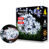 fizzytech 25 Led 4M Blossom Flower String Lights of Home Decoration Diwali Light for Party Birthday Diwali Christmas (White)(Plastic), 10 Meters