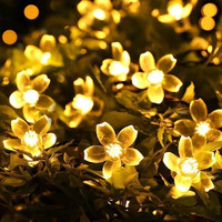 fizzytech Flower Fairy led String Light 25 led 4 Meter Length Lights of Home Decoration Diwali Plastic Light for Party Birthday Diwali Christmas, Lights of Home Decoration - Gold