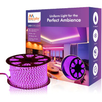 Murphy 2835-120 LED Waterproof Indoor Outdoor Home Deorative, Diwali Lights, Rope Pipe Light, Cove Light (120 Led/Mtr) (Purple, 15 Meter)