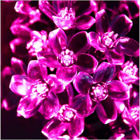 One94Store 42 Flower LED Made in India Silicon Flower Curtain String Window Festival Lights Indoor Outdoor Home Decoration Series for Diwali, Christmas, Wedding, Party, Home (12 Meter, Pink)