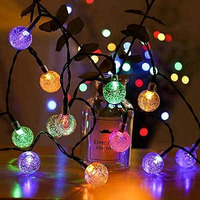 The Purple Tree Decorative Multicolor Crystal Bubble Ball String LED Lights for Diwali Christmas - 3 Meter (1 pc, 20 Bulbs) Diwali Lights, Christmas Decorative Lights, Festive Lights, led Lights