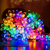 The Purple Tree Plastic Multicolor Flower Led String Light For Diwali,Christmas And Weddings(16 Flower,3 Mtr)Flower 3D Light,Diwali Light,Christmas Light,Romantic Light Decoration,(Plugin),3 Meters