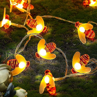 PESCA Honey Bee String Lights for Indoor Outdoor Decoration Diwali Light for Party Birthday Diwali Christmas Navratri Valentine Gift Home Decoration Light (4 Meter 25 LED, Warm White)