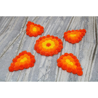 JH Gallery Handmade Artificial Flowers Rangoli Set Decoration Home Decor - Home and Pooja Room Decorative Floor Mats, Diwali Festive for Home Floor Decor