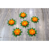 JH Gallery Handmade Artificial Flowers Rangoli Set Decoration Home Decor - Home and Pooja Room Decorative Floor Mats, Diwali Festive for Home Floor Decor