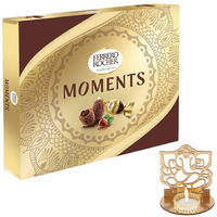 Astonished Retail Rocher moments chocolate Hamper | Premium Diwali Chocolate Hamper | Diwali Chooclate Gift With Ganeshjee Candle Stand Hamper | 788