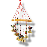 JH Gallery Handcrafted Rajasthani Wind Chime Door/Wall Hanging Decorative Showpiece/Wall Hanging/Home Decor/Home Furnishing/Diwali Gift/Corporate Gift (Camel)