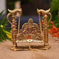 Collectible India Metal Laddu Gopal Jhula Singhasan Pooja Chowk Pooja Purpose & Diwali Decoration Gifts