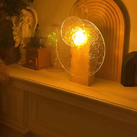 NYRWANA Water Wave Projection Lamp, Rotating Water Pattern Lights with Touch Switch, Night Light for Bedroom, Diwali Decoration Items for Home Decor, Colour Changing Night Light (Round)