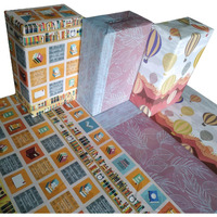 eVincE Wrapping Paper - Pack of 6 Large Gift Packing Paper with 28 x 20 - Multi Occasion Gift Paper for Diwali, Birthday, Wedding, Party Decor - Premium Recyclable Gift Wrapper with Fun Facts