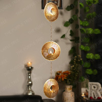 The Purple Tree Chandramala Hanging Tealight Candle Holder, (Pack of 1), Diwali Candle Holder, tealight Holder, Diwali Gift, Best Gift for Diwali Decor, Diwali Decoration, Christmas Candle Holder,