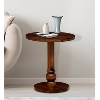 SMAART CRAAFTS Eco Solid Wood END Table for Living Room and Bed Room| Premium Design Side Table for Home | Chocolate Brown Finish, Solid Sheesham Wood | Diwali Decorations