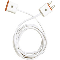 Hi-PLASST 2-Pin Flexible Male-Female Socket,Flat Wire,Extension Cord for Multipurpose Use,Festive Decorations,Diwali,Christmas,etc (8mtr)