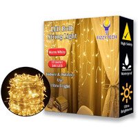 fizzytech String Lights of Home Decoration Diwali Light for Party Birthday Diwali Christmas Navratri Valentine Gift, Lights of Home Decoration (10 Meter 100 LED, Warm White)