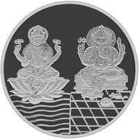 MAA SILVER 999 Purity Silver Laxmi/Lakshmi & Ganpati/Ganesh Ji Coin/Sikka for Diwali|Dhanteras with Box for Gifting & Religious Use (20 Grams)