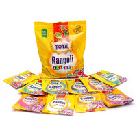 TOTA Rangoli Colour Powder Set for Puja Diwali Floor Decor Art and Craft Home Decor and More 1 kg-10 Different Bright Rangoli Colors (100 Gram Each)