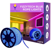 fizzytech Super Bright 5 Meter Waterproof LED Ceiling Light for False Ceiling,Cove Light, Led Strip Light for Home Decoration,Diwali,Christmas-Modes Changing Lights of Home Decoration (Blue)
