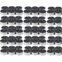 Atorakushon Smokeless Scented 80 Black Tealight t-lite Floating Candle Decorate Diwali Party