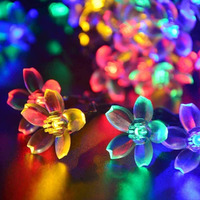 One94Store 16 LED 4 Meter Blossom Flower Fairy String Lights, Christmas Lights for Diwali Home Decoration (16 Led, Multicolor)(Plastic)