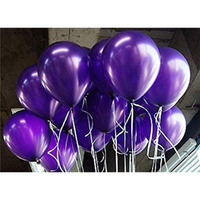 AMFIN 10 Inch (Pack Of 100) Dark Purple Metallic Balloons for Birthday Decoration , Decoration for Weddings , Engagement , Baby Shower Decoration Items , 1st Birthday Party Decoration Items , Anniversary Party , Bachelors Party , Office Party , Diwali , New Year Party , Christmas Decoration Items.