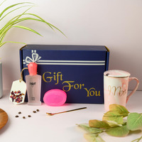 Luxury Gift Set of Women and Men, Diwali Gifts Mrs Coffee Mug, Premium Perfume, Bath Soap, Rose Scented Soy Wax Sachet, Anniversary, Engagement, Birthday Gift for Wife, Husband (Gift for Women)
