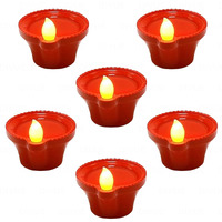NAXUE Water Sensor Diya Lights Electric Flameless & Smokeless LED Diyas | Eco-Friendly Led Diyas Candle E-Diya Warm Ambient Lights for Home Decor, Diwali Festivals Decoration, Christmas New Year