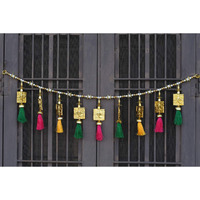 CraftVatika Toran Bandarwal For Main Door Wall Hanging Traditional Fancy Ganesha Toran Bandarwar For Temple Mandir Pooja Room Diwali Deepawali Decoration Diwali Gifts., 36.5 Inch,Multicolor