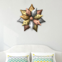 Collectible India Large Decorative Sun Flower Wall Hanging Iron Antique Finish Diwali Gifts Home Decor