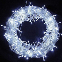 Desidiya Led Rice Light for Decoration String and Series Light for Diwali Christmas Indoor Outdoor Decoration Bedroom Wedding, Birthday Party Patio,10meter 35 Foot (White)