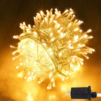 Desidiya LED Rice Lights for Home Decoration Strip and Diwali Christmas Indoor Outdoor Decoration Wedding 20 Meters (Warm White).
