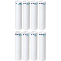 Konvio Neer Ro Water Purifier 10 Inch Pre-Filter Candle; Outer Filter Candle/Spun Cartridge | 8Pcs , White