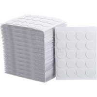 Heriyan Candle Wick Stickers 20mm Double-Sided Heat Resistance Stickers Hot Wax, Wick Stickers for Candle Making (60)
