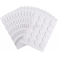 Heriyan Candle Wick Stickers 20mm Double-Sided Heat Resistance Stickers Hot Wax, Wick Stickers for Candle Making (100)