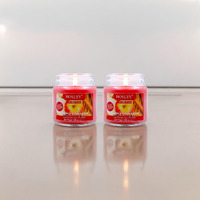 HOSLEY Apple Cinnamon Fragrance Jar Candle Pack of 2 (2.65 Oz Wax)|Fragrance Candles for Home|Scented Candles|Jar Candles|Burn Time 15 Hours|Fragrance Candle|Home Decoration (Soy Blend Wax)