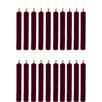 PROSPERRO LUMO by Parkash Candles Chime Candles Set of 20 | Ritual Spell Candle | Unscented (Dark Brown), Wax
