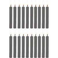 PROSPERRO LUMO by Parkash Candles Chime Candles Set of 20 | Ritual Spell Candle | Unscented ( Grey)