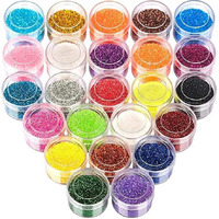 Eclet Fine Glitter for Resin, Set of 12 Colors, LEOBRO Extra Fine Resin Glitter Powder, Nail Glitter, Assorted Craft Glitter for Epoxy Resin Art, Body Face Hair Glitter Bulk, Glitter Tumbler Candle Making