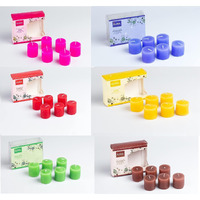 AuraDecor Fragrance Votive Candles || Smokeless Scented Candle || Aroma Candles || Candles for Decoration || Wedding Candle || Burns Upto 8 Hours (Pack of 6) (Combo)