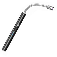 Kleva Candle Lighter, Upgraded Electric Lighter Rechargeable USB Lighter with Led Battery Indicator Safety Switch, Flexible Long Neck Lighters for Candles Gas Stoves (Lighter)