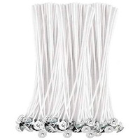 JHINTEMETIC - Classic (6 - Inch) Low Smoke DIY Candle Making Wicks, Wax Coated Candle Wicks Threads - Pack of 100 Wicks