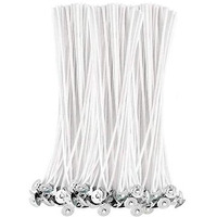 JHINTEMETIC - Classic (7 - Inch) Low Smoke DIY Candle Making Wicks, Wax Coated Candle Wicks Threads - Pack of 100 Wicks