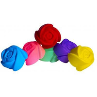 Rinkle Trendz Silicone Rose Candle Mould - Set of 6 Pieces - Random Color