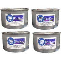 Prokart Wax/Fuel for Chafing Dish - Food Warming Refill Wick Candle Burners Sky Lantern for Buffets Mostly Used by Caterers (Silver, 2-3 Hour) Pack of 4