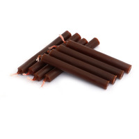 PROSPERRO LUMO by Parkash Candles Chime Candles Set of 10 | Ritual Candles | Spell Candle | Unscented (Dark Brown)
