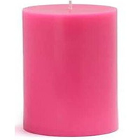 AuraDecor Highly Fragrance Pillar Candle | Scented Votive Candle | Home Decor Candle | Decoration Candle | Spa Candle Set of 1 (Rose, 2.75x3 Inch)