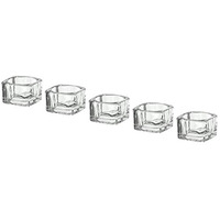 Ikea GLASIG Tealight Candle Holder, 5x3.5cm, Set of 5pack,Glass