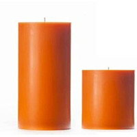 AuraDecor Highly Fragrance Pillar Candle 2.75x3Inch & 2.75x5Inch Set of 2 | Scented Votive Candle | Home Decor Candle | Decoration Candle | Spa Candle (Cinnamon, Set of 2)