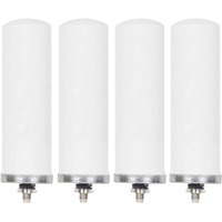 Konvio Neer Stainless Steel Gravity Water Purifiers Ceramic Candle Cartridge for Steel Water Filter Size-7 Inch (Pack of 4)