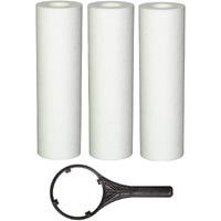 GIZMO PRO Sediment Cartridge/Filter/Candle/Spun Filter 10 Inch 5 Micron Set of 3 Pieces
